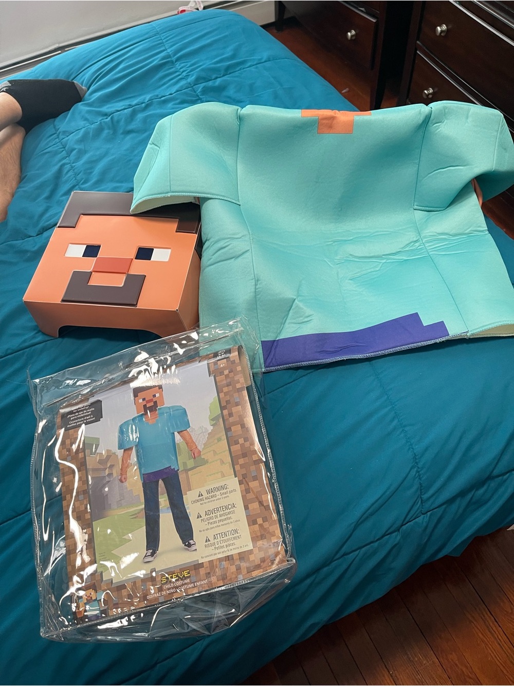 Kids Minecraft Steve Costume S 4-6